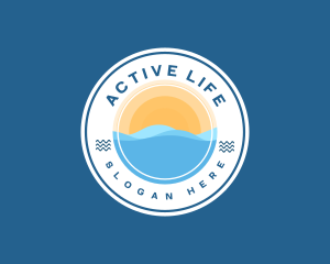 Beach Ocean Adventure Logo