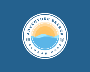 Beach Ocean Adventure logo design