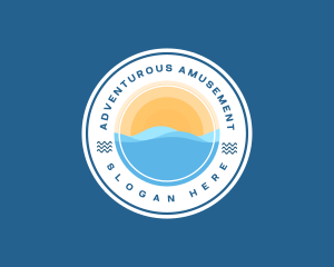 Beach Ocean Adventure logo design