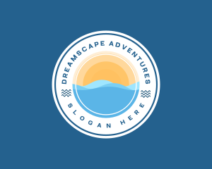 Beach Ocean Adventure logo design