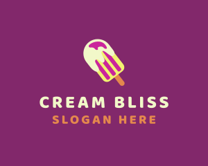 Ice Cream Popsicle logo design