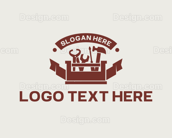 Hipster Tool Box Banner Logo