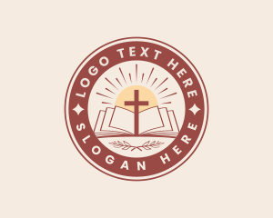 Cross Holy Bible logo
