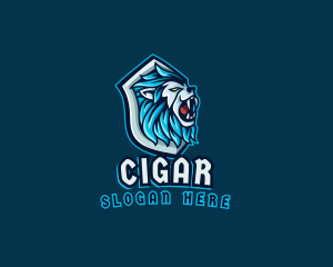 Lion Beast Shield logo design