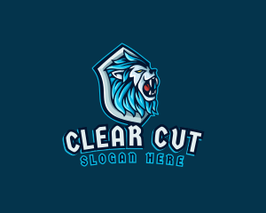 Lion Beast Shield logo design