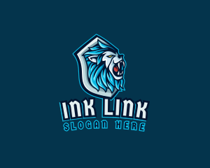 Lion Beast Shield logo design