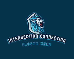 Lion Beast Shield logo design