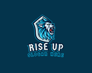 Lion Beast Shield logo design