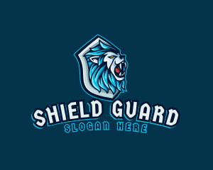 Lion Beast Shield logo design