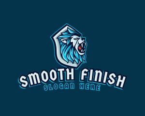 Lion Beast Shield logo design