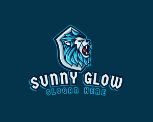 Lion Beast Shield logo design