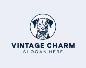 Vintage Puppy Dog logo design