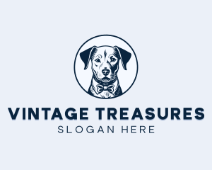 Vintage Puppy Dog logo design