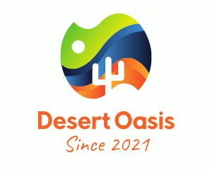 Desert Painting Palette logo design