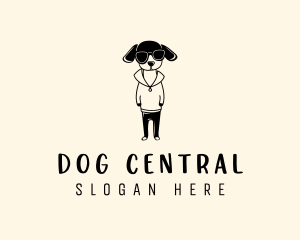 Cartoon Dog Fashion Clothing logo design