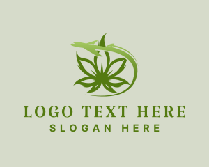 Cannabis Marijuana Plane logo
