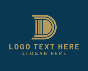 Legal Column Letter D logo