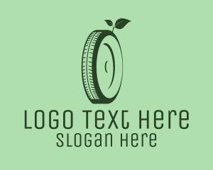 Car - Eco Green Tyre logo design