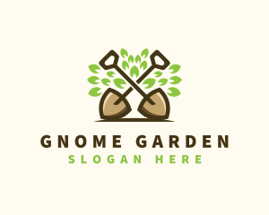 Shovel Plant Garden logo design