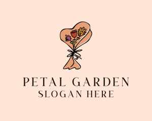 Flower Bouquet Doodle  logo design