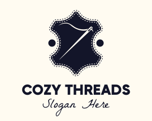 Needle Thread Sewing Badge logo design