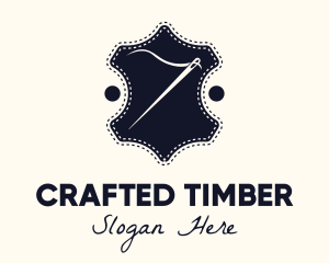 Needle Thread Sewing Badge logo design