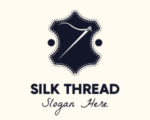 Needle Thread Sewing Badge logo design