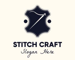 Needle Thread Sewing Badge logo design