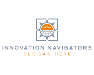 Nautical Compass Adventure logo design