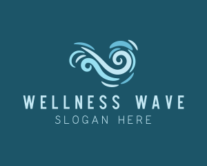 Ocean Swirl Wave logo design