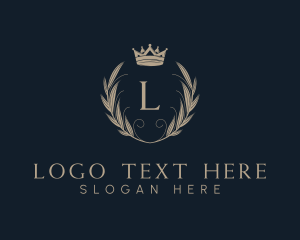 Luxury Wreath Crown Letter logo