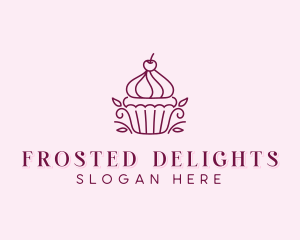 Cupcake Dessert Bakery logo design