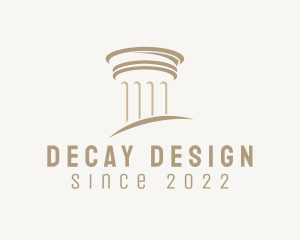 Greek Roman Pillar Column logo