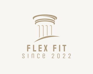 Greek Roman Pillar Column logo design