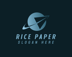 Plane Courier Logistics logo design