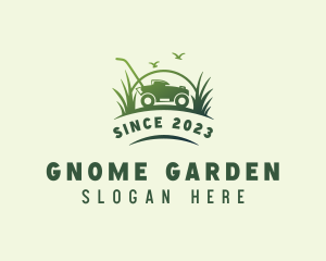 Lawn Mower Gardening logo design