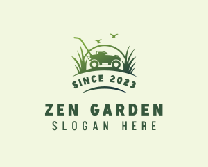 Lawn Mower Gardening logo design