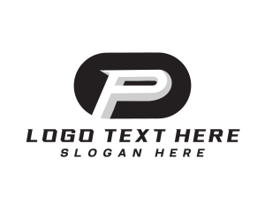Geometry - Tech Business Letter P logo design