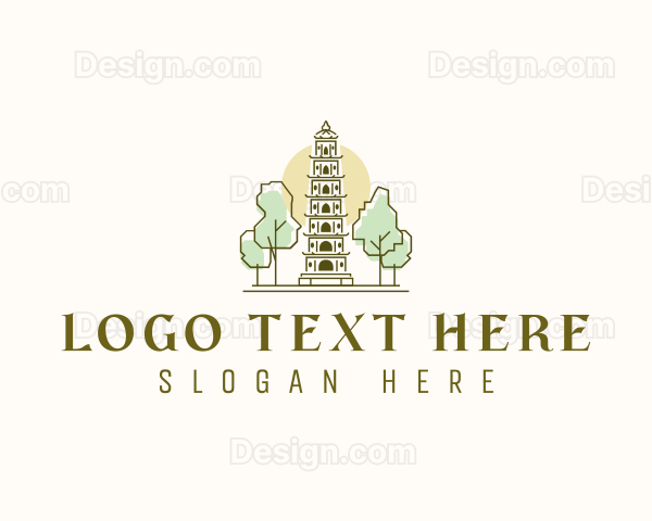 Thien Mu Pagoda Vietnam Logo