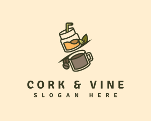 Coffee Juice Drink Bar logo design