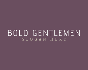 Perfume Masculine Serif logo design