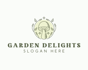 Mushroom Garden Shrooms logo design