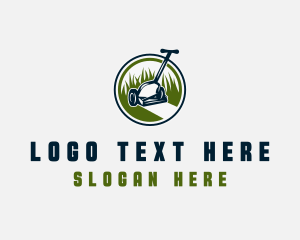 Lawn Mower Yard Landscaping logo