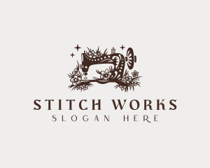 Sewing Machine Flower Tailor logo