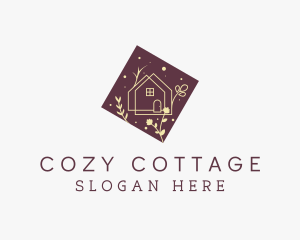 Floral Tiny House  logo design