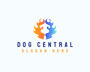 Hot Cold Air Conditioning logo design