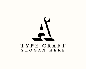 Elegant Decorative Typography Letter A logo