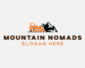 Mountain Excavator Construction logo design