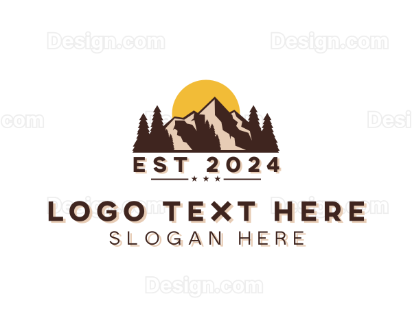 Mountain Trekking Outdoor Logo