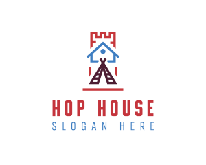 House Tipi Castle logo design